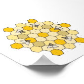 Poster Comb de miel Rangoli (Coin)