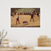 Poster Combat de chiens (huile sur papier) (Cuisine)