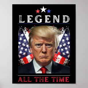Poster Combat de Donald Trump Jour d'investiture 2025 Lég