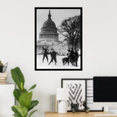 Poster Combat de neige à Capital Washington, DC 1925 (Bureau à domicile)