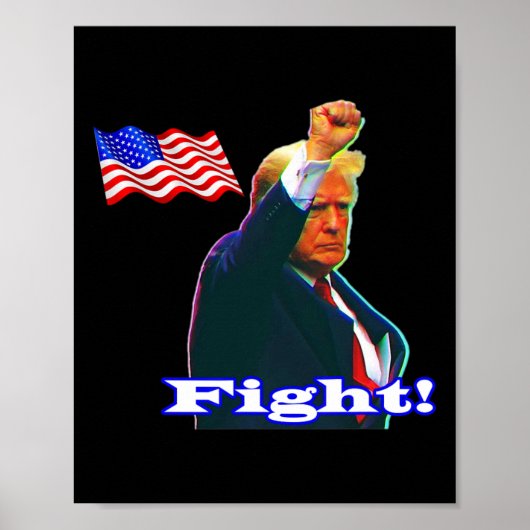 Poster Combat de patriote de Trump (Devant)