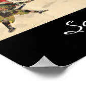 Poster Combat de Samurai dans la neige vers 1890 (Coin)