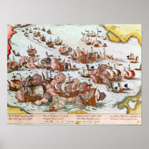 Poster Combat naval