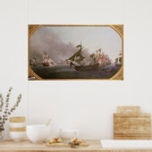 Poster Combat naval au large de l'île de Grenade (Cuisine)