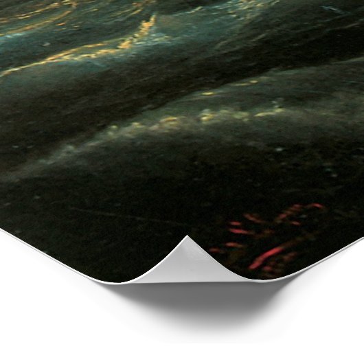 Poster Combat naval - Droits de l'homme et indéfendable (Coin)