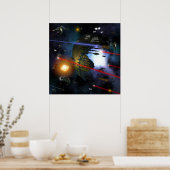 Poster Combat spatial (Cuisine)