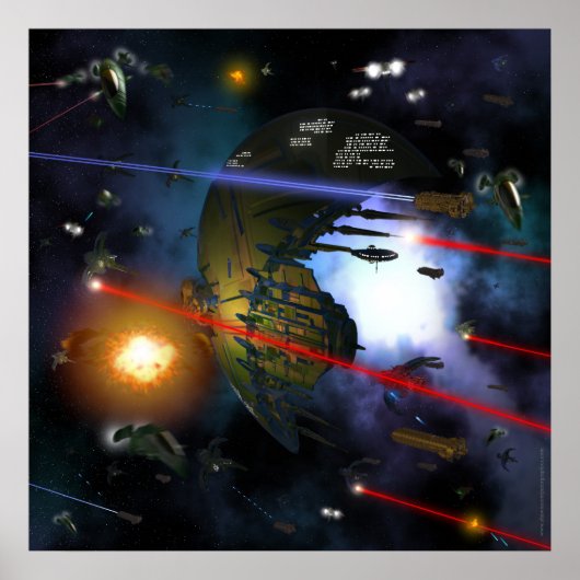 Poster Combat spatial (Devant)