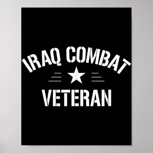 Poster Combat vétéran d'Irak (Devant)