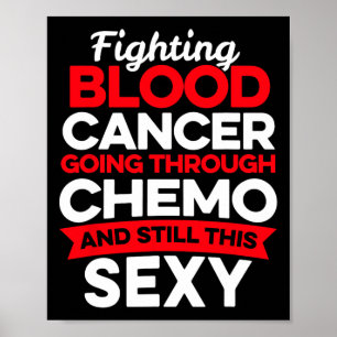 Poster Combattant amusant du cancer Patient atteint d'un