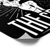 Poster Combattant de formation de Muay Thai Kickboxing Dé (Coin)