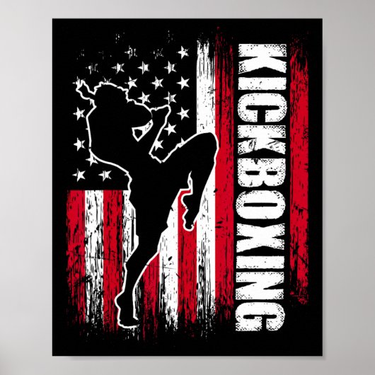 Poster Combattant de kickboxing Combattant de kickboxing (Devant)