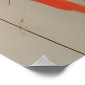 Poster Combattants, Karaté, Art Martial, Minimalisme, (Coin)