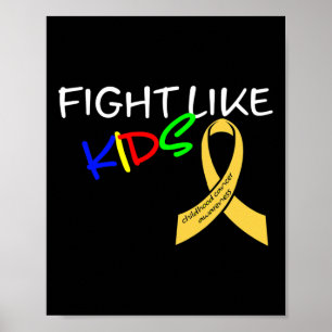 Poster Combattez comme des enfants Mois de sensibilisatio