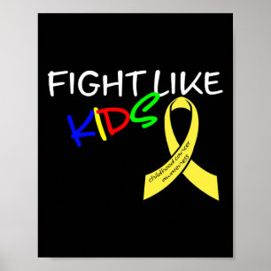 Poster Combattez comme des enfants Mois de sensibilisatio