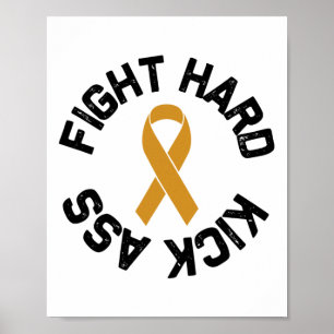 Poster Combattez Fort Botter la sensibilisation au cancer