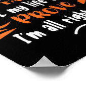 Poster Combattre ça c'est ma reprise ma vie prouver Je su (Coin)