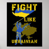 Poster Combattre comme l'ukrainien (Devant)