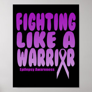 Poster Combattre Comme Un Guerrier ! Sensibilisation à l'