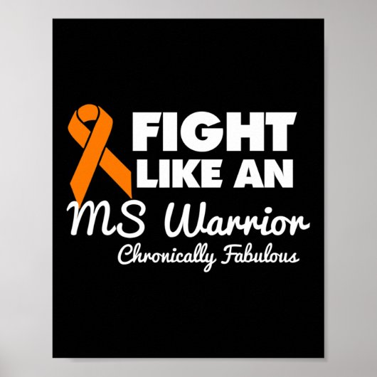 Poster Combattre Comme Une Ms Warrior Sensibilisation Mul (Devant)