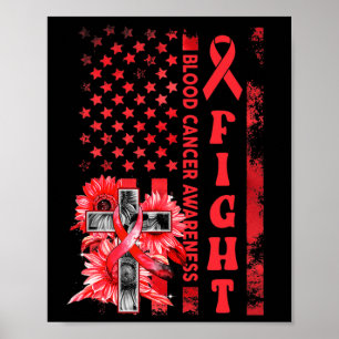 Poster Combattre Drapeau États-Unis Tournesol Chrétien Sa