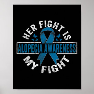 Poster Combattre est mon combat Alopecia Sensibilisation