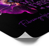 Poster Combattre est mon combat Anémonique Fibromyalgie s (Coin)
