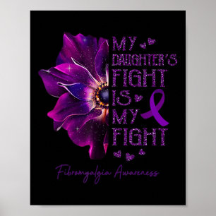 Poster Combattre est mon combat Anémonique Fibromyalgie s