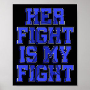 Poster Combattre est mon combat Ataxia Mouvement Trouble