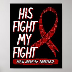 Poster Combattre est mon combat Cerveau Aneurysme Lutte