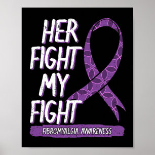 Poster Combattre est mon combat Fibromyalgie saine Diet C