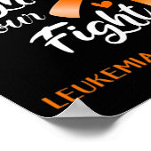Poster Combattre est notre combat Leukemia Sensibilisatio (Coin)