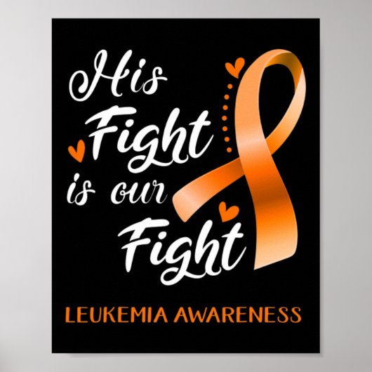 Poster Combattre est notre combat Leukemia Sensibilisatio (Devant)