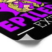 Poster Combattre Et Faire De L'Épilepsie Épileptique Éloi (Coin)