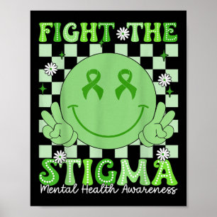 Poster Combattre la Stigma Super Sourire Visage Santé men