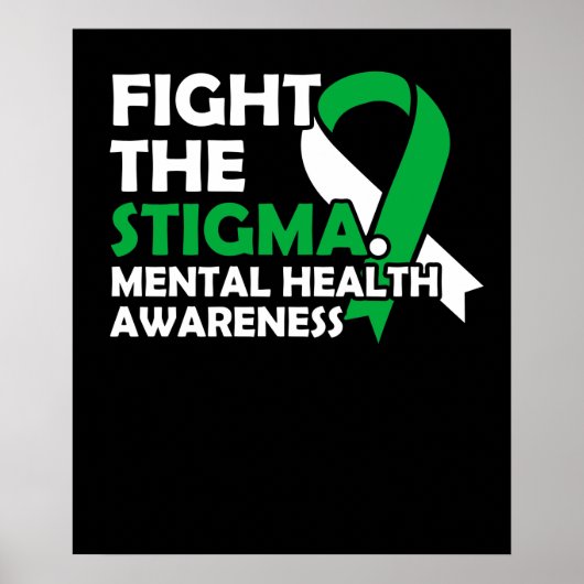 Poster Combattre La Stigmatisation. Sensibilisation à la (Devant)