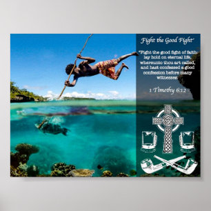 Poster Combattre le bon combat