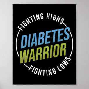 Poster Combattre le diabète de type 1 de haute lutte Sens