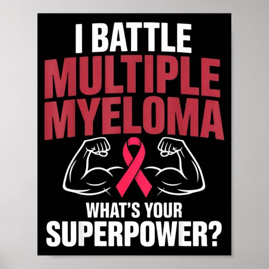 Poster Combattre le myélome multiple superpuissance comba (Devant)