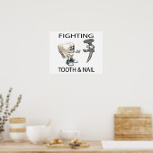 Poster Combattre Les Dents Et Les Clous (Cuisine)