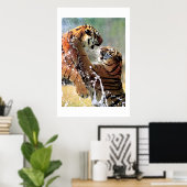 POSTER COMBATTRE LES TIGRES (Bureau à domicile)