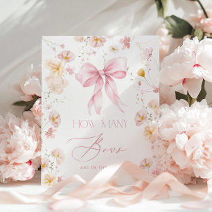Poster Combien d'arcs rose blush pour une baby shower flo