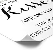 Poster Combien de baisers Blueflower Fête des mariées Jeu (Coin)