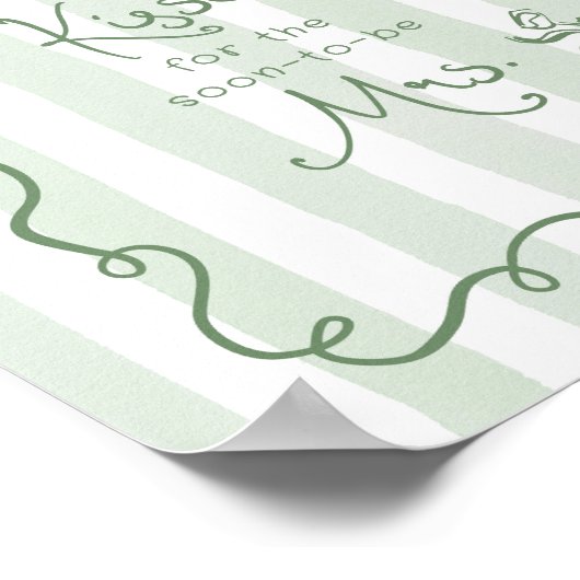 Poster Combien de baisers douche de mariée Whimsical (Coin)