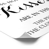 Poster Combien de baisers Eucalyptus Fête des mariées Jeu (Coin)