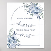 Poster Combien de baisers Fête des mariées Dusty Blue Jeu (Devant)