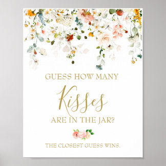 Poster Combien de baisers Fête des mariées jeu