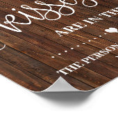 Poster Combien de baisers Jeu de signe de pays Fête de ma (Coin)