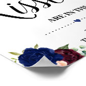 Poster Combien de baisers jeu signe nuptiale douche boho  (Coin)