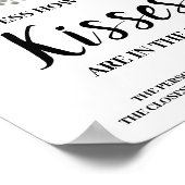 Poster Combien de baisers Panneau de jeu de Baby Shower B (Coin)