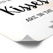 Poster Combien de baisers Panneau de jeu de Baby Shower d (Coin)